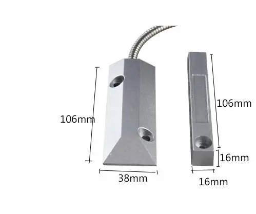 12VDC проводной металлический дверной оконный Магнитный контактный датчик детектор переключатель для дверного замка GSM сигнализация