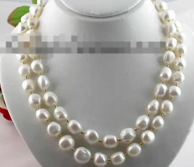 

song voge gem nanJ1570 2row baroque white fw pearl necklace blister