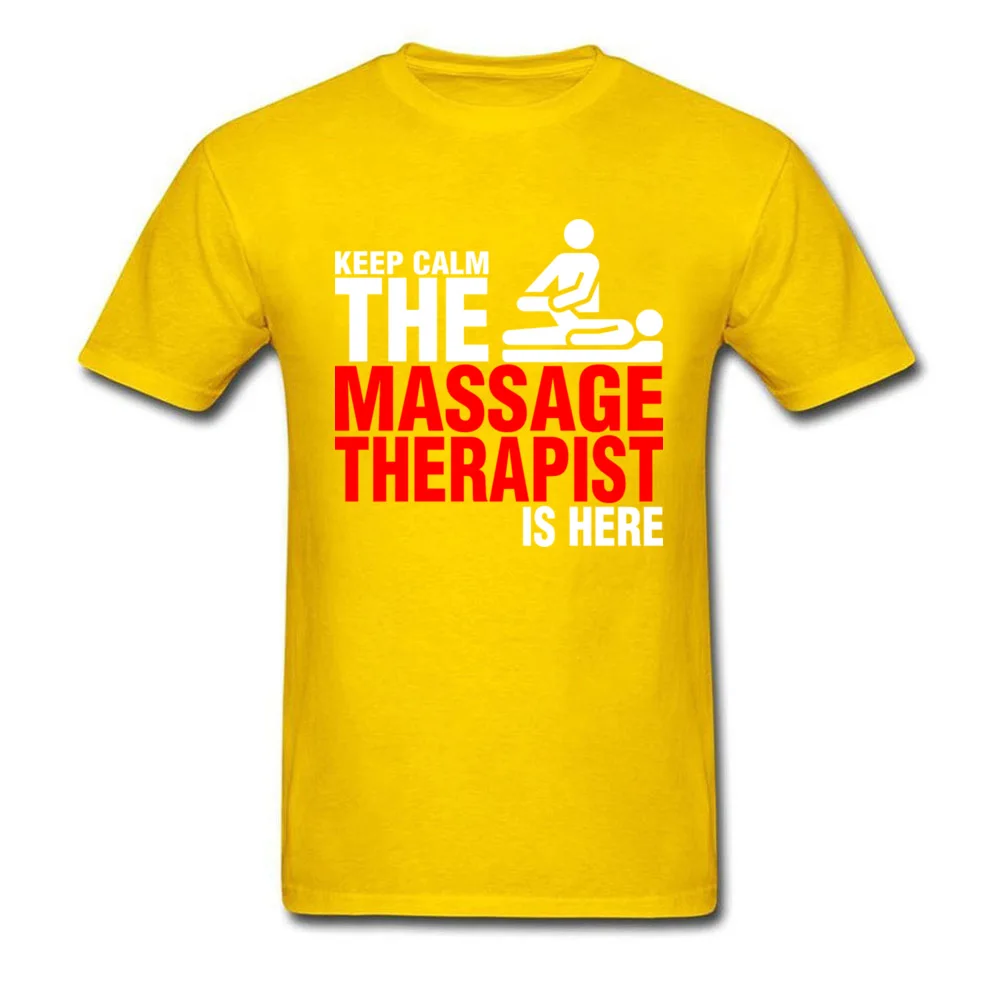 Keep Calm The Massage Therapist Is Here_yellow