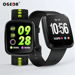 OGEDA V6 квадратный женские часы модные спортивные отслеживания Шагомер здоровья Водонепроницаемый Bluetooth multi-Функция Smart часы