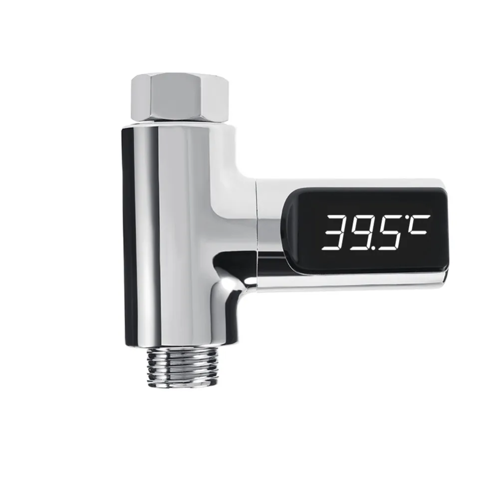 

LED Display Home Water Shower Thermometer Flow Water Temperture Monitor Led Display Shower Thermometers