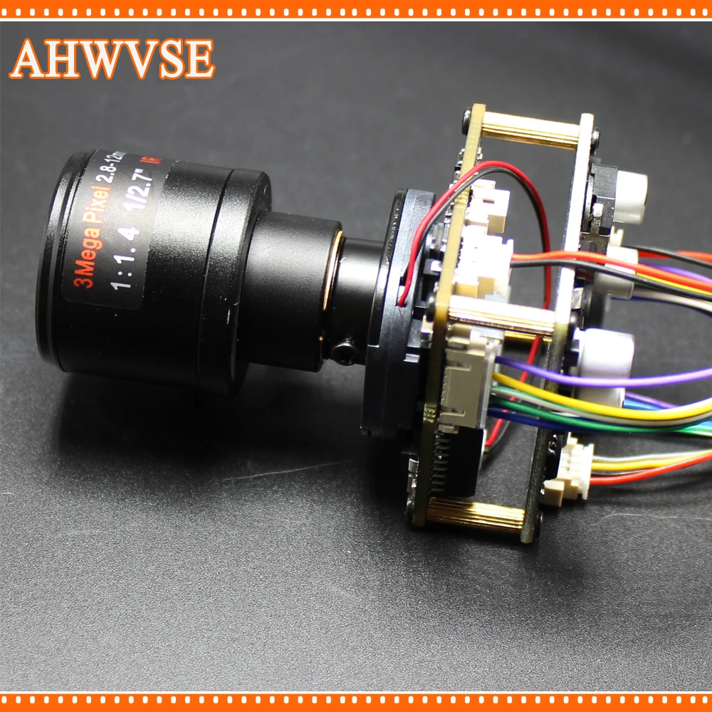 

AHWVSE POE IP Camera module Board PCB with 2.8-12mm Lens 1080P IRCUT LAN Cable ONVIF Mobile XMEYE DIY CCTV IP Camera