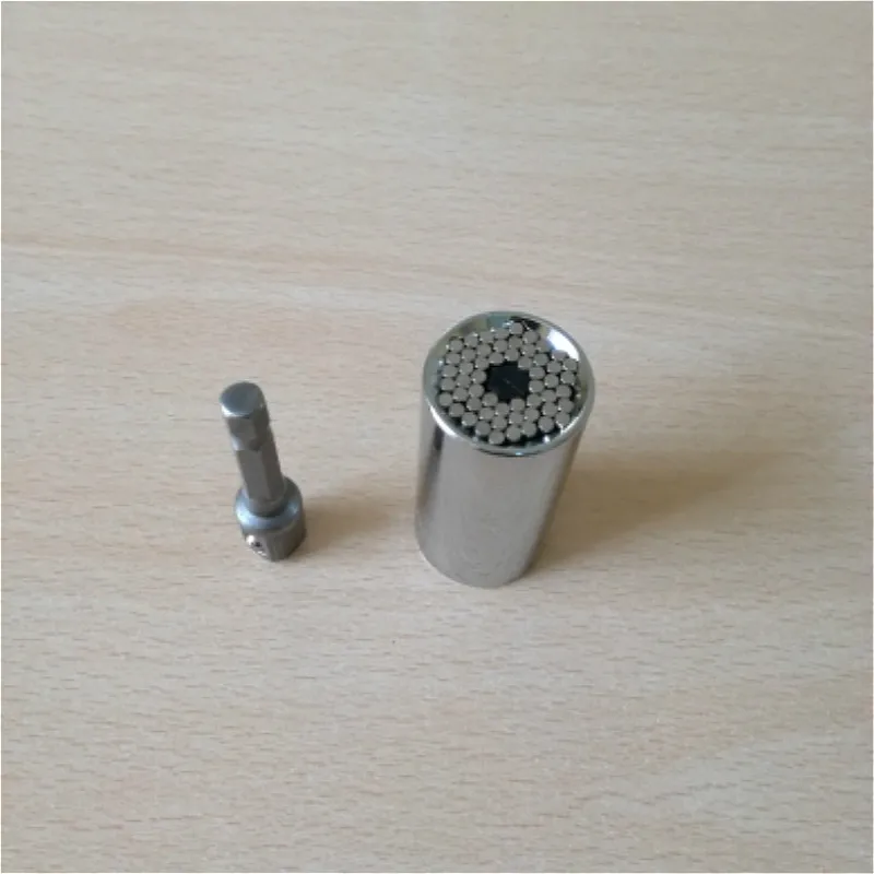 Universal Torque Wrench Head Set Socket Sleeve 7-19mm Power Drill Ratchet Bushing Spanner Key Multi