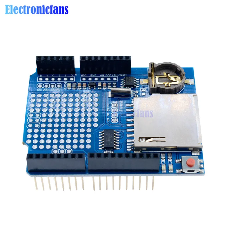Новый модуль записи данных защита для sd карт V1.0 Arduino UNO карты|shield sd|shield for arduinoshield