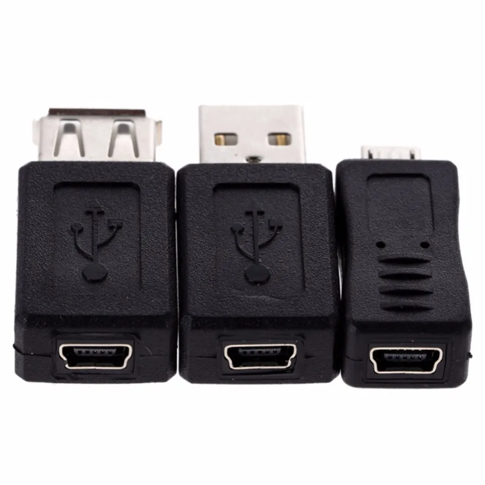 10 шт. 12 OTG 5pin F/M мини переходник адаптер преобразователь USB штекер гнездо Micro 2 0