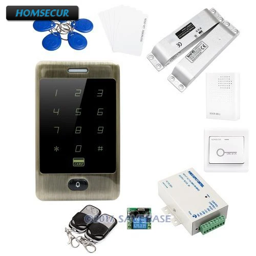 

HOMSECUR Metal Case Touch Keypad ID Access Control System + Surface Mount Drop Bolt Lock