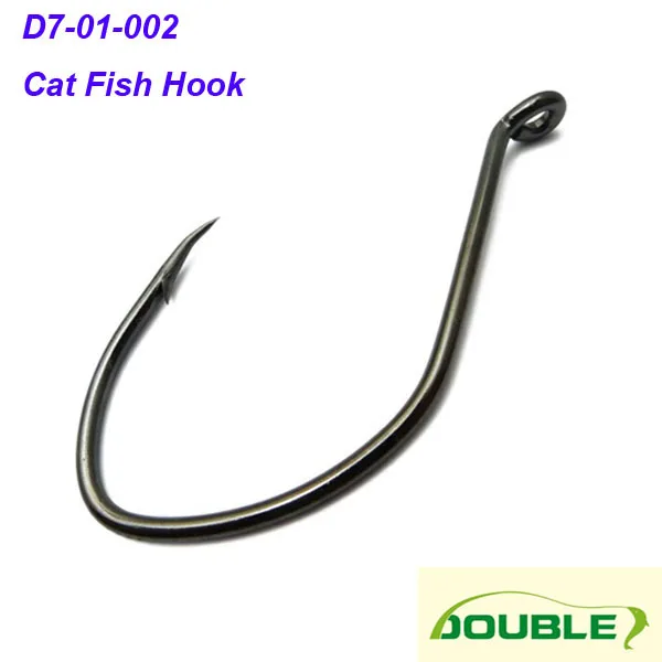 Size 2/0*100pcs,black nickel,Catfish Fishing Hook,fish hooks 8832in