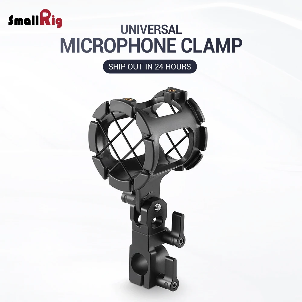 Best SmallRig Microphone Support with 15mm Rod Clamp 1802 SmallRig Universal Microphone Suspension Shock Mount 1802 SmallRig Univers