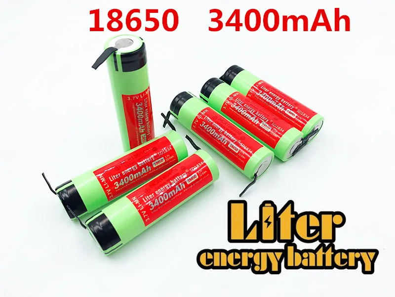 4 шт./лот 100% новый Оригинальный NCR18650B 3 7 v 3400 mAh 18650 литиевая аккумуляторная батарея