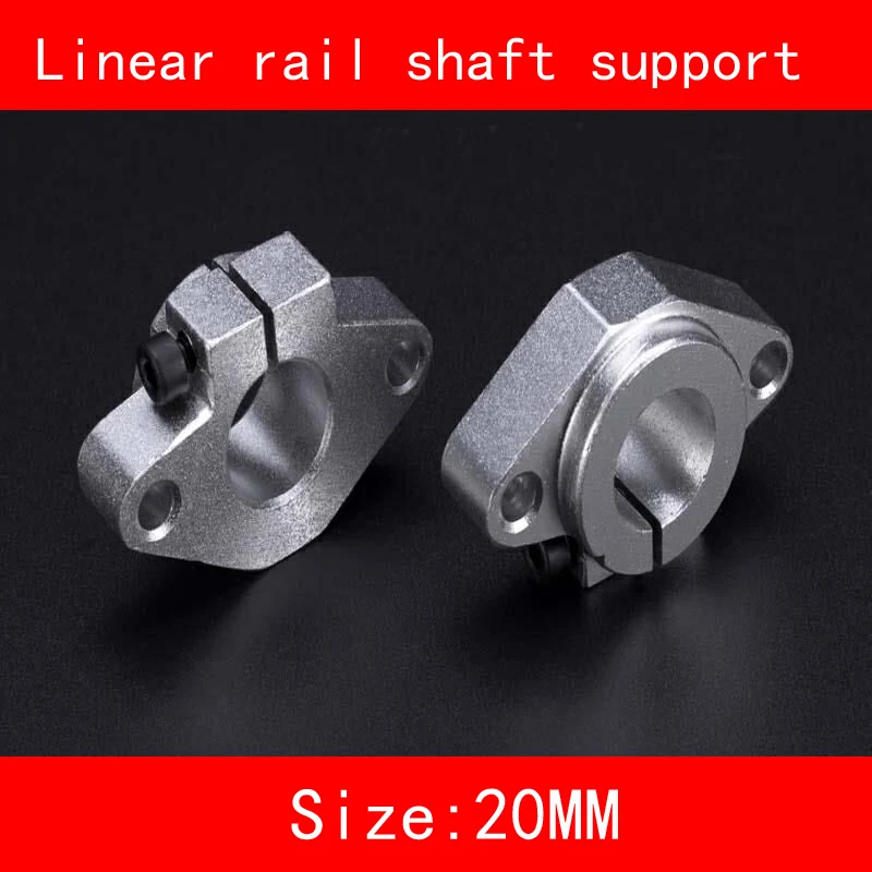 

2piece/lot Aluminium fixed seat linear rail shaft 16mm 20mm SK16 SK20 Linear Rail Shaft horizontal Support 3d print CNC parts
