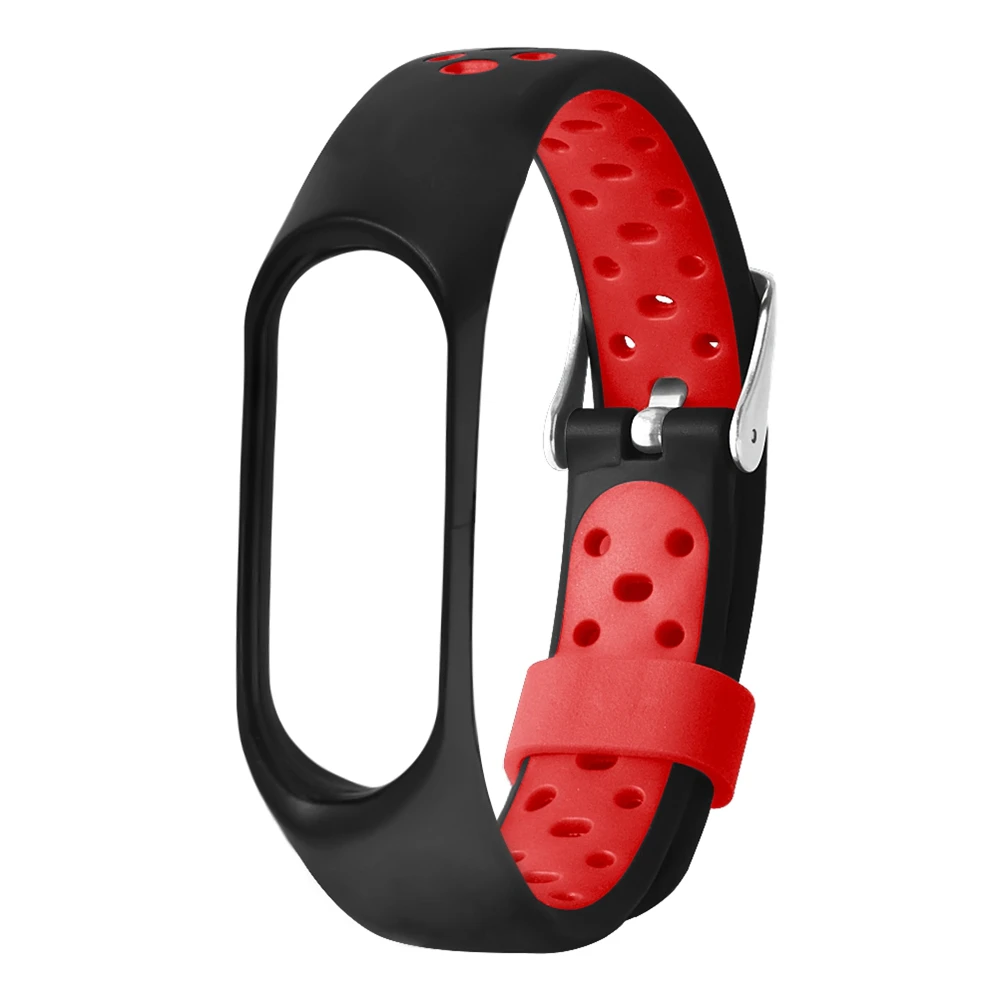 Double Color Mi Band 3 Strap For Xiaomi Mi Band 3 Miband 3 Sport Silicone Bracelet For Xiaomi Mi Band 4 Breathable Watch Band