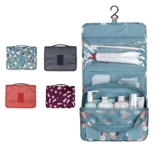 Водонепроницаемый висячий Макияж сумка нейлон дорожный Органайзер сумка для косметики для женщин большие потребности макияж случае мыть туалетный мешок