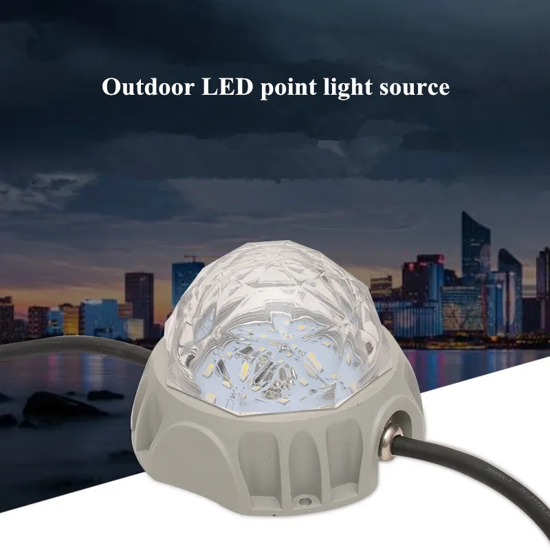 

DMX512 Full Color LED Point Light Source Bridge Outdoor 5WLeds Point Light Hotel Lighting Patio Landscape DC24V Wall Decoration