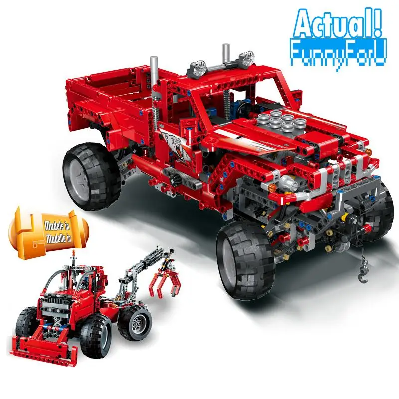 

LELE 38038 Customised Pick-Up Technic Model Building Blocks Bricks Toys Enlighten For Boys oyuncak Compatible legoINGly 42029