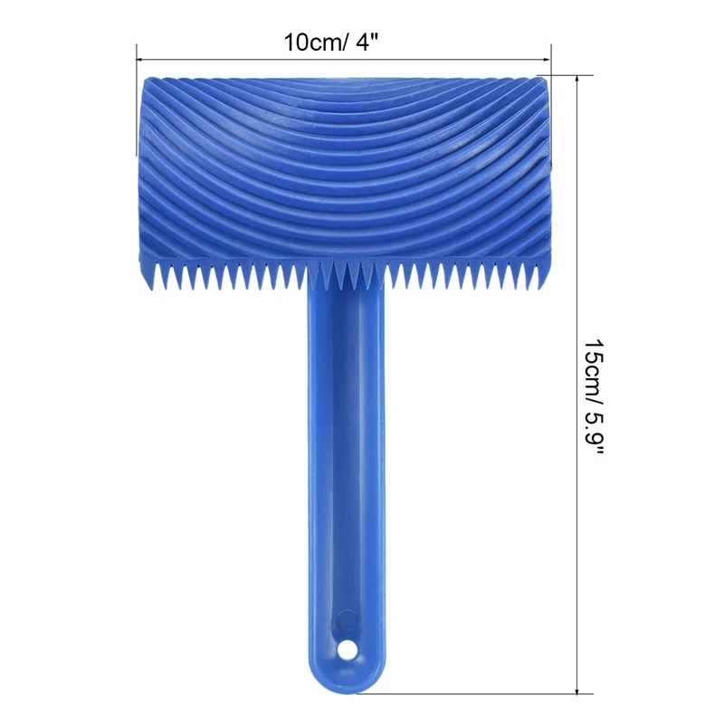 Ms18A 15 см X 10 см резиновый деревянный зернистый узор картины для украшения стен Diy инструмент синий инструмент для рисования для стены Decorati