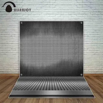

Allenjoy electronic display black gradient holes net photocall studio props photography backdrop photographer camera backgrounds