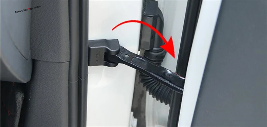 

Yimaautotrims Fit For VW Volkswagen T-Roc 2018 2019 2020 Door Lock + Stop Rust Waterproof Cover Buckle Protective Cover Kit