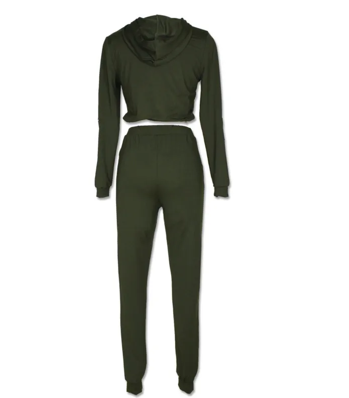 women hollow out Exposed navel suits 15_