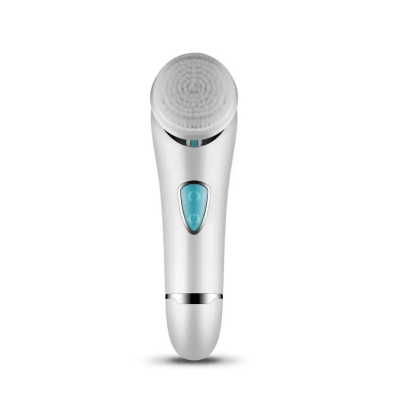  2 in 1 Electric Facial Cleansing Brush Rotary Pore Face Cleaning Beauty Instrument Machine For Skin