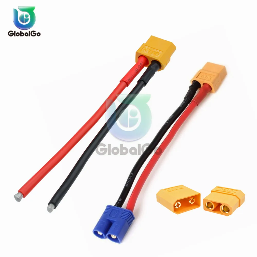 

XT60 XT-60 XT90 XT-90 Male Female Plug Connector Adapter For RC Lipo Battery Drone Car XT60 EC2 Banana Male to Female Plug Con