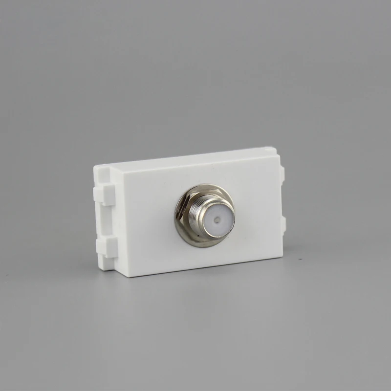 Digital TV F Head Television Socket Plug 23x36mm Connector British System Slot For Wall Faceplate