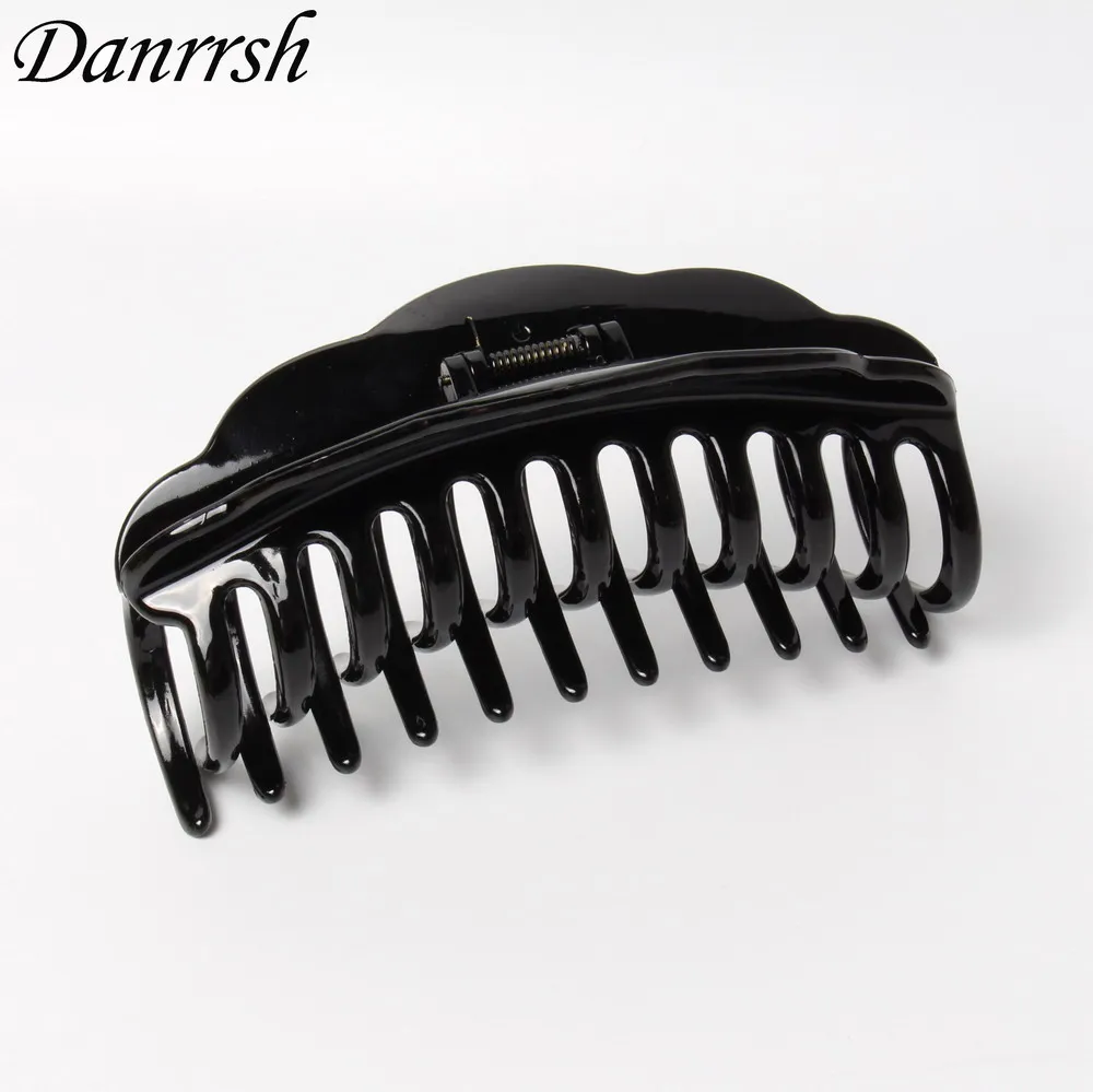 13CM Large Hair Claws Simple Strong Crab Hair Clips Clamp Black And Brown Bathing Hairpin Hair Accessory for Women