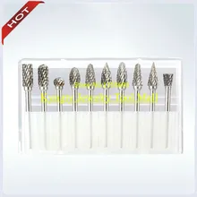 3*6 мм вольфрамокарбидные буры набор стоматологический Бур алмазный инструмент диаметр головки 6 мм 10 шт./кор. ювелирные изделия инструменты ювелирные изделия хобби Инструменты