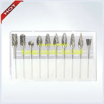 2.35*6 mm Tungsten Carbide Burs Set Dental Bur Diamond Tool Head Dia 6 mm 10 pcs / box Jewelry Making Tools Jewelry Hobby Tools
2.35*6 mm Tungsten Carbide Burs Set Dental Bur Diamond Tool Head Dia 6 mm 10 pcs / box Jewelry Making Tools Jewelry Hobby Tools