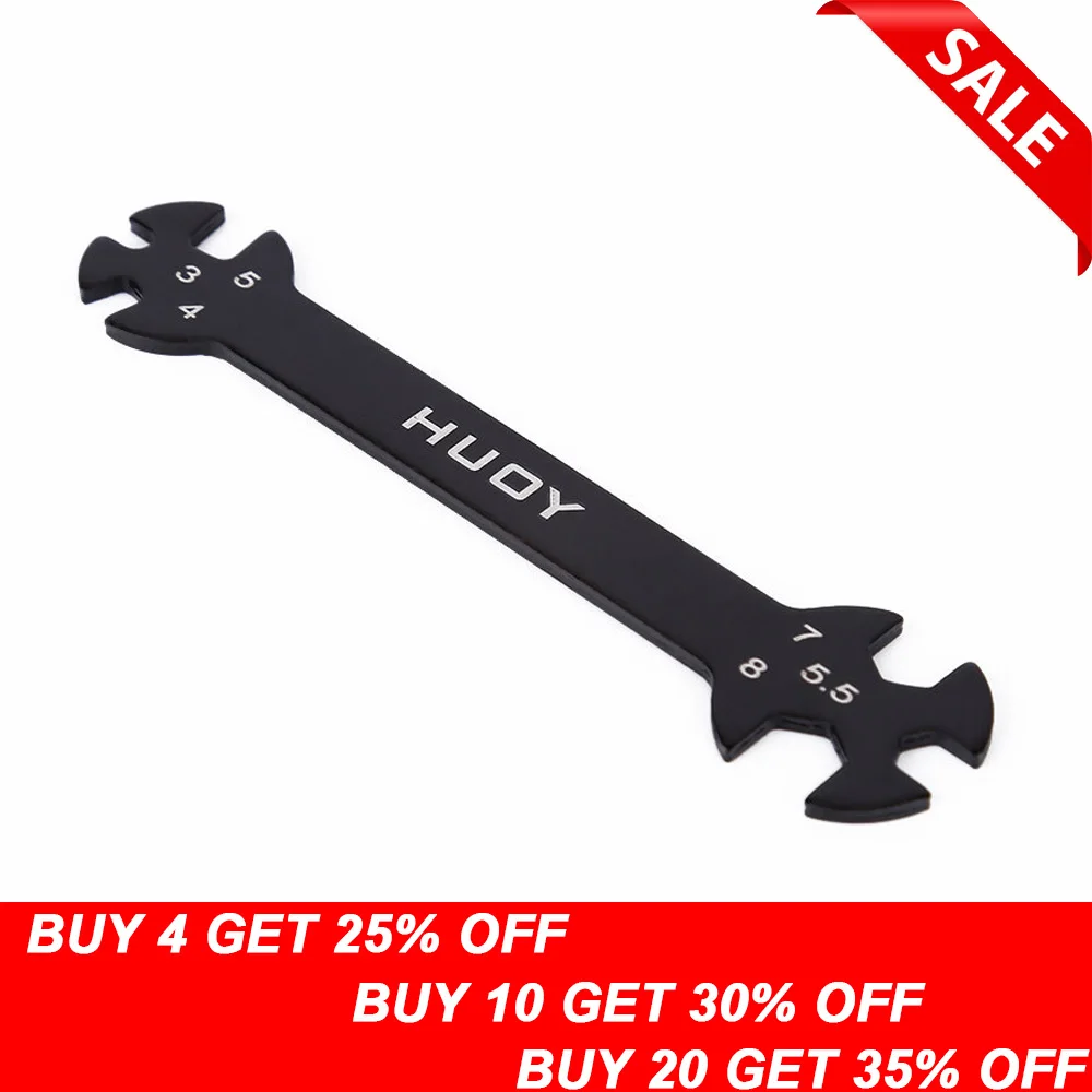6 in 1 RC Hudy Special Tool Wrench 3/4/5/5.5/7/8MM for Turnbuckles & Nuts