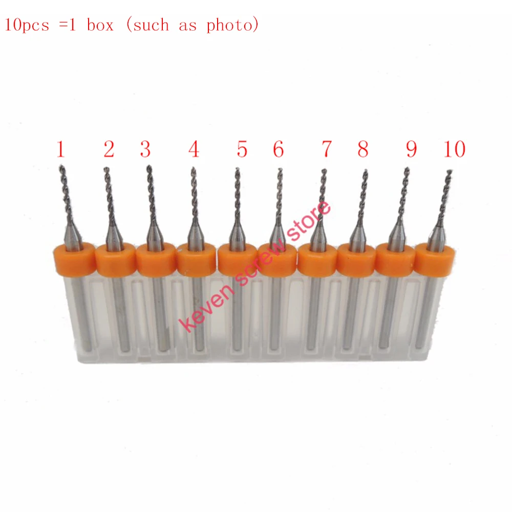 Freeshipping 10pcs/Set 1.0mm High Quality Hard Alloy PCB Print Circuit Board Carbide Micro Drill Bits Tool 1.0mm  for SMT CNC