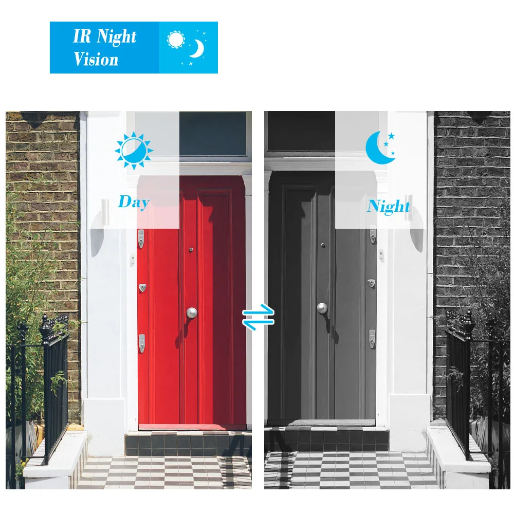 9-дюймовый ЖК-дисплей Цвет видео-телефон двери внутренной связи Системы Ночное видение Камера Kit ИК Ночное видение Камера беспроводной дверной звонок для квартиры дома