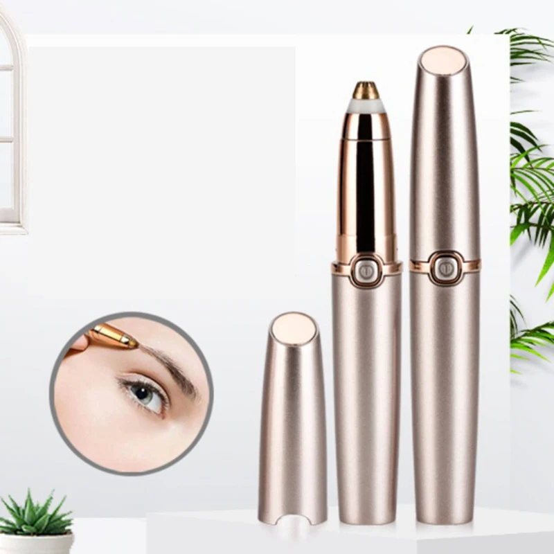 

Multi-functional Lipstick Eyebrow Trimmer Face Brows Hair Remover Epilator Pen Mini Electric Shaver Painless Eye Brow Epilator