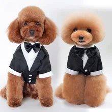 Одежда для кошек собак, Свадебный костюм, галстук-бабочка для смокинга, одежда для щенков, Рубашки S/M/L/XL/XXL