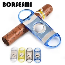 Высококачественные пластиковые двойные ножницы для сигар 56 кольцо портативная Сигара резак аксессуары для сигар металлические аксессуары для курения супер острый