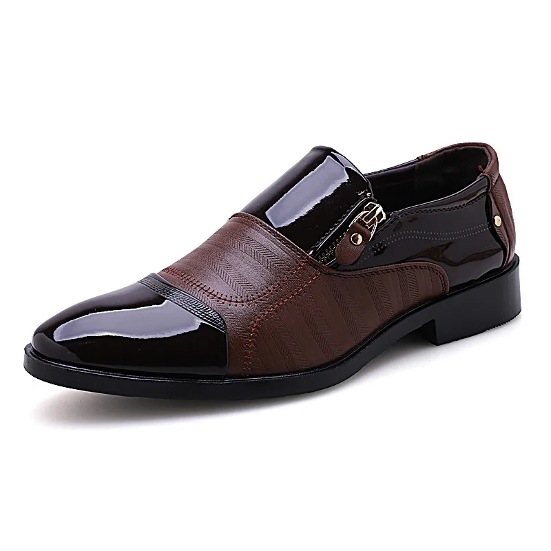

Mens Dress Shoes Classic Formal Shoes Fashion Slip On Casual Leather Shoes Soft Male Oxfords 2019 New Bussines Shoe High Quality