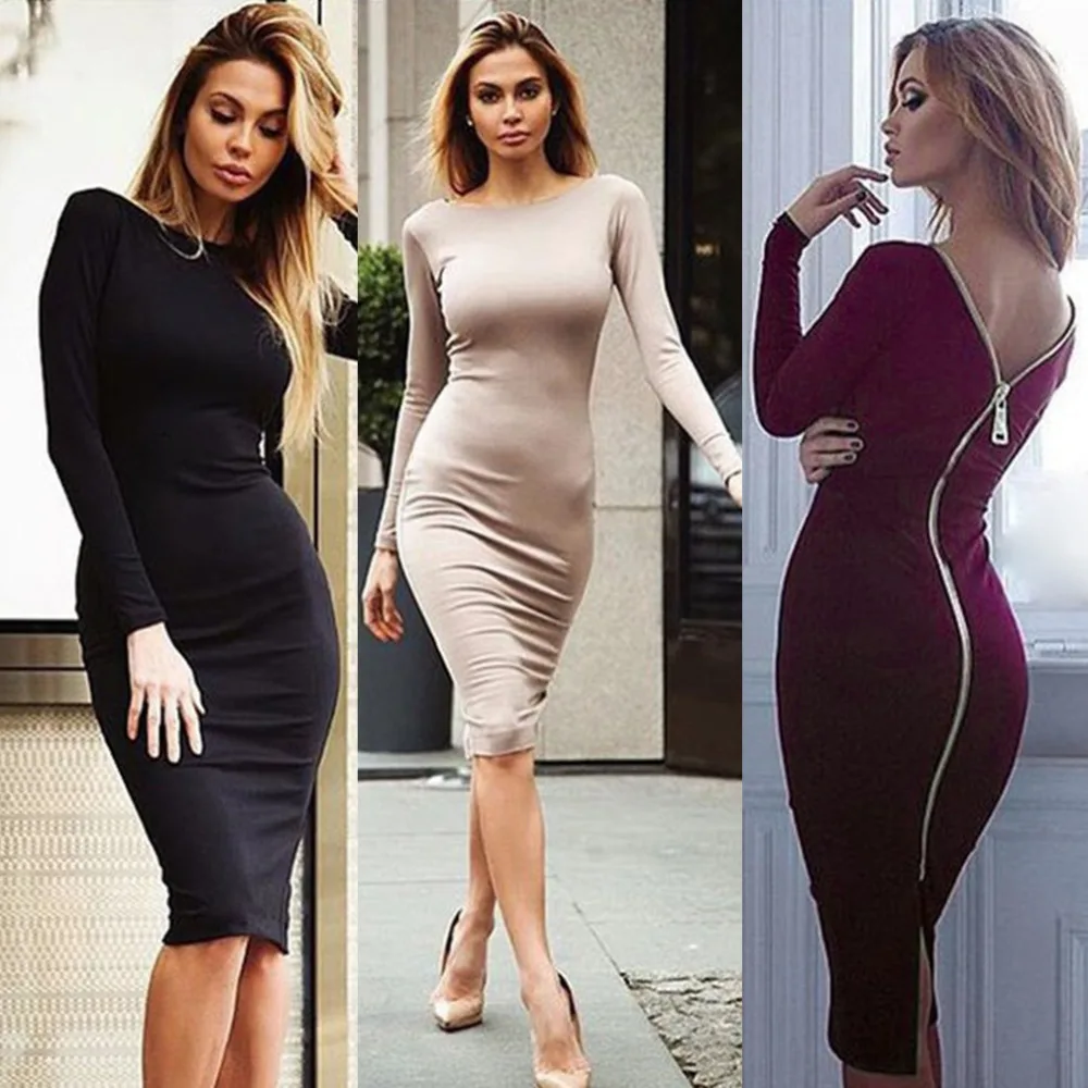 font b Women b font font b Sexy b font Bodycon Long Sleeve Knitted Back  font b Women b font font b Sexy b font Bodycon Long Sleeve Knitted Back