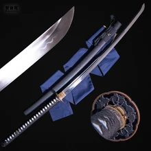T10 High Carbon Steel Japanese Sword KATANA Full Tang Clay Tempered Blade Sharp Tempered Japanese Katana Samurai Sword Sharp Bla