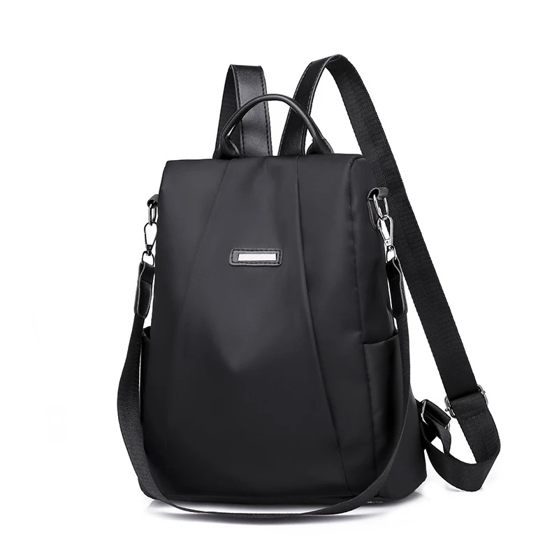 Женский однотонный простой дизайнерский рюкзак, женская сумка для отдыха на открытом воздухе, сумка на молнии, модный рюкзак