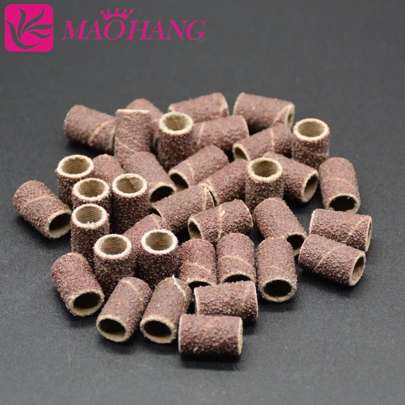 

100PCS//LOT Nail Art Sanding Bands for Nail Electric Drill Manicure Pedicure Machine Nail Tools
