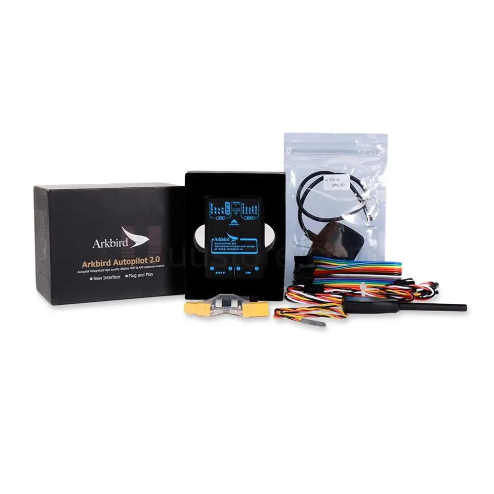 Arkbird Autopilot 2.0 System Flight Controller Including Airspeed Meter Current Sensor UBX-M8 GPS for Fixed-wing RC Airplane Arkbird Autopilot 2.0 System Flight Controller Including Airspeed Meter Current Sensor UBX-M8 GPS for Fixed-wing RC Airplane
