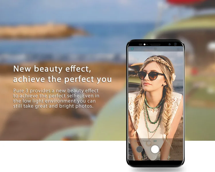 M-HORSE PURE 3 4GB RAM 64GB ROM Helio P23 MTK6763 2.0GHz Octa Core 5.7 Inch IPS Full Screen Quad Camera Android 7.1 4G LTE Smartphone