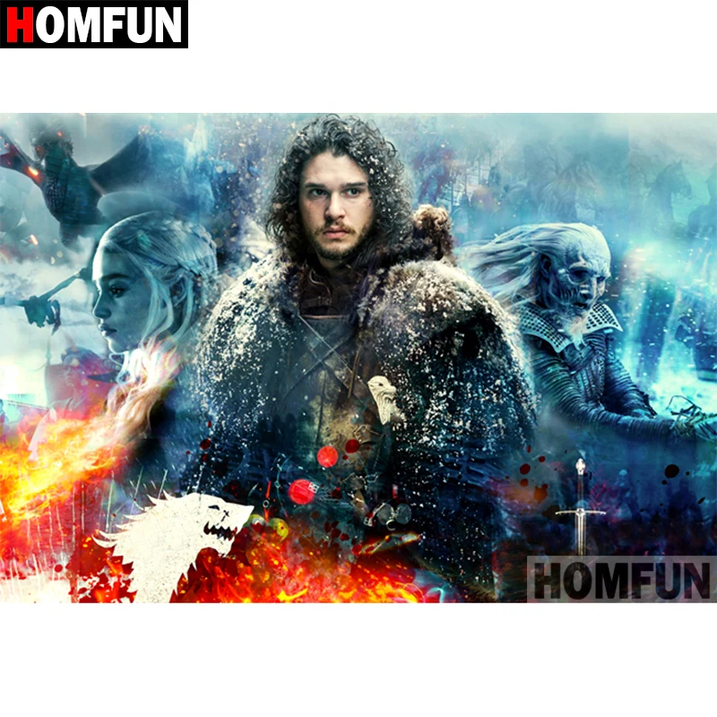 

HOMFUN 5D DIY Diamond Painting Full Square/Round Drill "Character man" 3D Embroidery Cross Stitch gift Home Decor A09964