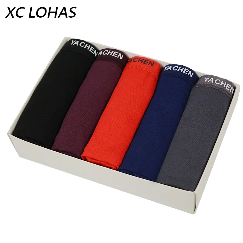 New Hot Sale Summer Men Boxers Underwear Solid Panties Underpants Cueca Boxershorts Homme Sexy Soft Comfortable Modal Boxer 5 Colors Shop For