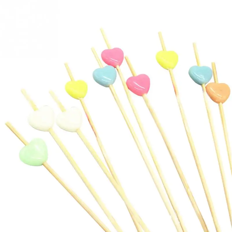 100 шт./пакет фруктовые зубочистки украшения для коктейлей вечерние