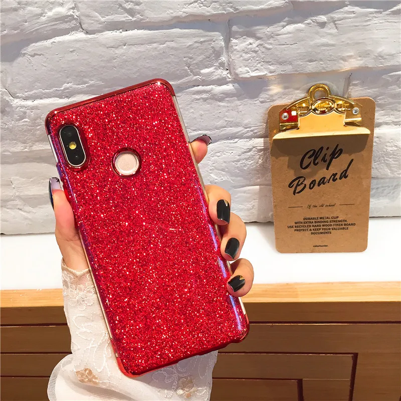 

Fashion Bling Glitter Phone Case For Xiaomi 6 8SE 5X A1 MIX2 F1 Luxury Cover For Redmi 4X Note 4X 5A 6A 5PLUS S2 6PRO funda