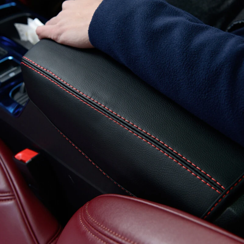 Kust Car Armrest Pad Covers for Kuga 2017 Center Console Auto Seat