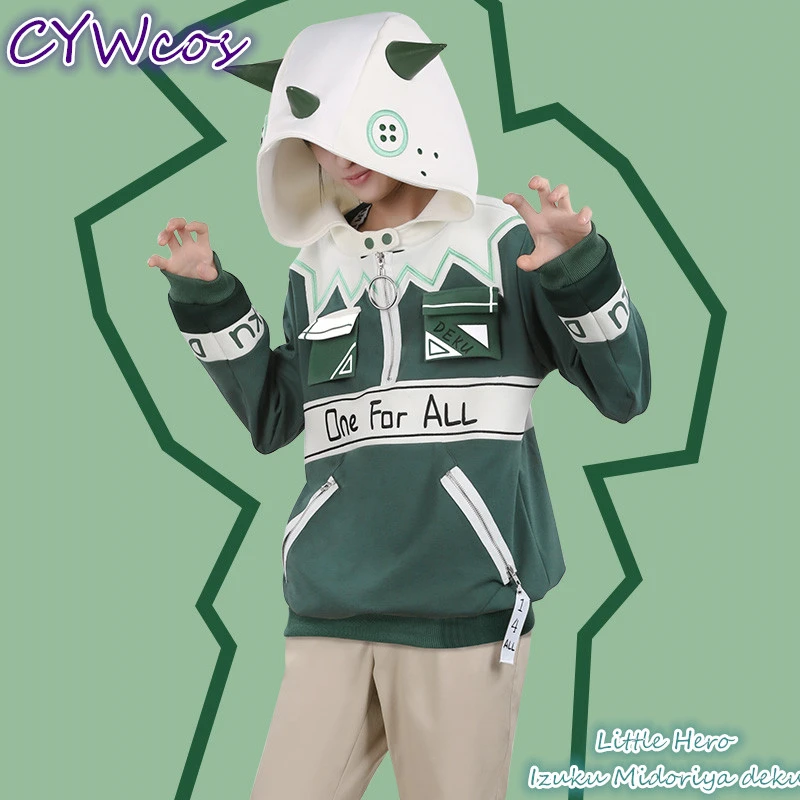 

My Hero Academia Japanese Anime Cosplay Izuku Midoriya deku Dinosaur Series Cosplay Costume Suits Coat+Pants
