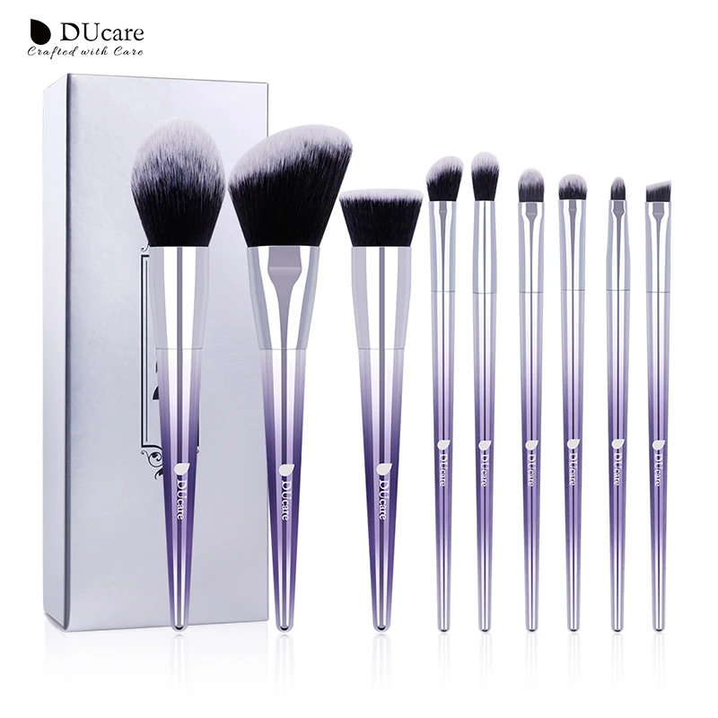 

DUcare 9 PCS Makeup Brush Set Powder Eyeshadow Foundation Concealer Eyebrow Brush Beauty Makeup Brushes