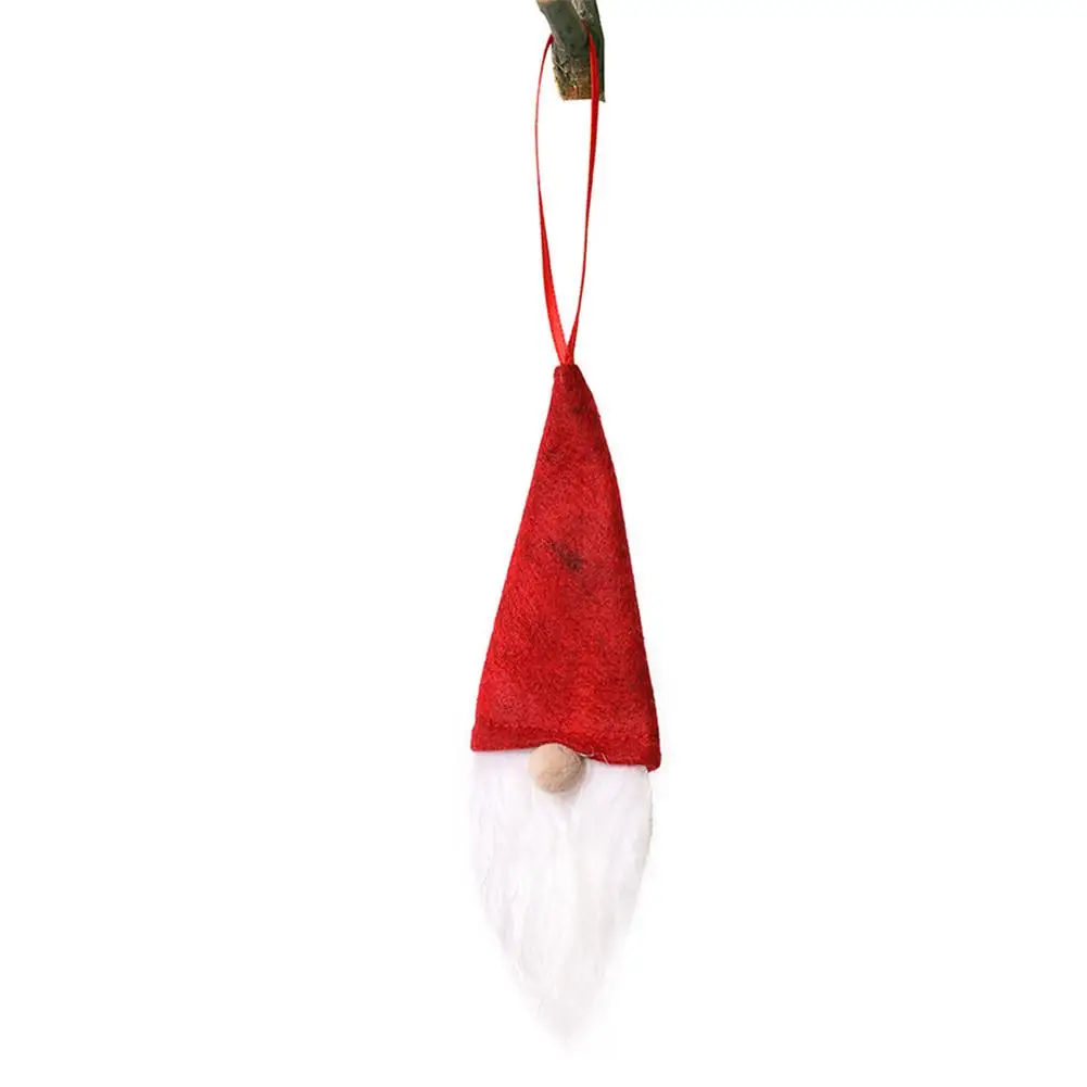 Hot Christmas Tree Hanging Ornaments Cloth Santa Claus Snowman Xmas Tree Toy Doll Hang Decoration Christmas Decorations for Home - Цвет: Y