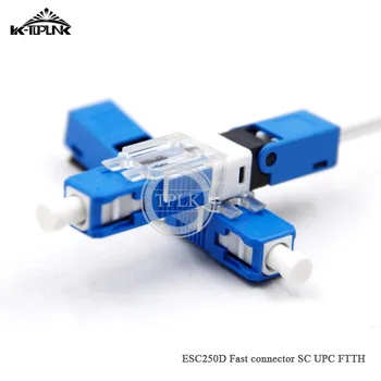 

50pcs FTTH ESC250D SC UPC Optical fiber quick connector SC UPC Single-Mode Embedded type FTTH Fiber Optic Fast Connector